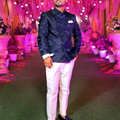 Here I am in a Jodhpuri suit for a wedding 'Lagan' ceremony. I understand the importance of looking the part for your formal events while preparing to get the party started.