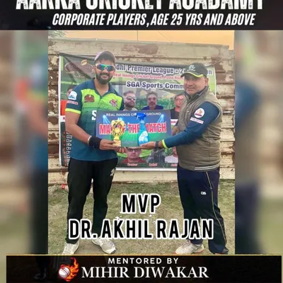We coach corporate players like Dr. Akhil Rajan, helping them sharpen their skills not just for the love of the game, but to become match-winners in their corporate leagues.