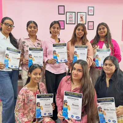 My certified nail technicians, all set to light up the industry. I'm so proud of their hard work and dedication throughout the course.