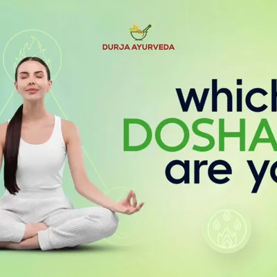 The first step to balance is understanding your unique constitution. This image invites you to explore which Dosha, Vata, Pitta, or Kapha, is most dominant in your nature.