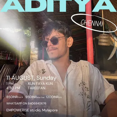 We host top choreographers like Aditya Tripathi, bringing contemporary and Bollywood workshops to our Chennai studio.