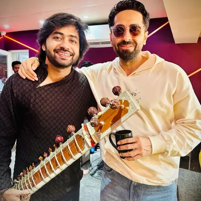 After a jamming session with the multi-talented Ayushmann Khurrana. I frequently collaborate with leading artists in the film and music industry, bringing my unique sitar sound to their projects and live shows.