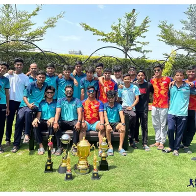 This is what victory looks like. Our team celebrating with the championship trophies after winning both the T20 and Test series during our 2024 Dehradun tour. We don't just participate; we play to win.