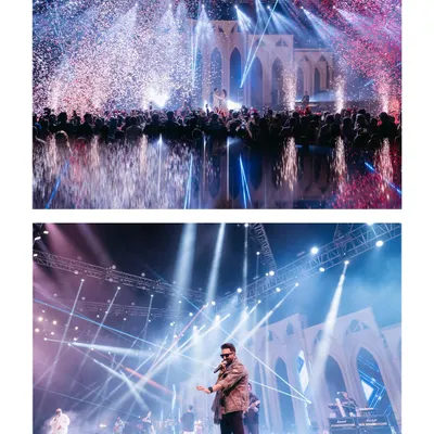 A concert-level celebration. We use dynamic angles and capture the grand scale of your Sangeet night, from the live band performance to the explosive confetti blasts.