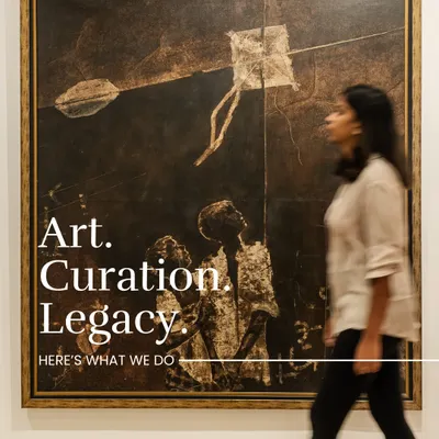 We believe art is more than what hangs on walls; it’s a conversation, a discovery, a community. This is what we do: art curation and legacy building.