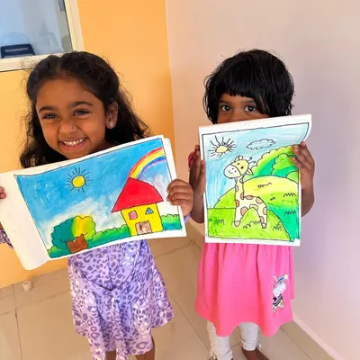 Just look at these happy faces. This is the best part of my day, seeing the pure joy and pride my students feel when they finish their artwork.