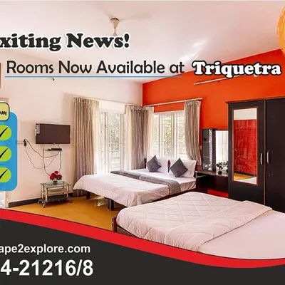 Here's a look inside our Deluxe A/C Room. We ensure our rooms are clean, comfortable, and safe, providing a perfect and relaxing getaway for families and couples.