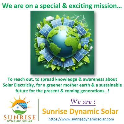 My mission is simple: to spread awareness about solar electricity for a greener mother earth. I am committed to helping create a sustainable future for the present and coming generations.