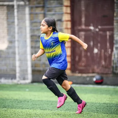 Is there a better academy in Mumbai for girls to learn and excel at football? Our shining star Aarna is a testament to our dedicated girls' program.