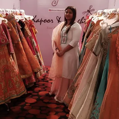 Here I am at my stall during Bangalore Fashion Week 2019. It was a blessing to be able to showcase my collection of bridal and ethnic wear and connect with so many wonderful people.