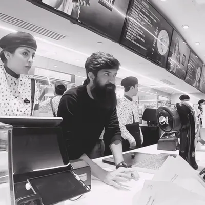 Behind the scenes as the Director of Choreography for a PVR Cinemas shoot. Here I am at the food court set, planning the shot with the artists.