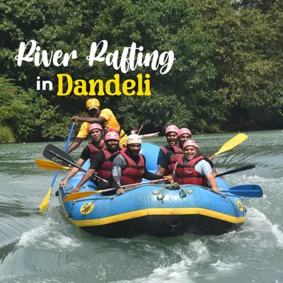 Feel the rush of the rapids with us in Dandeli. This shot captures our crew navigating the currents, working as a team, and having an absolute blast. River rafting is one of our favorite ways to dial up the adventure on a weekend.