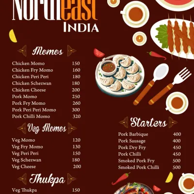 A look at our Momos, Thukpa, and Starters section. We have a wide variety of fresh momos and hearty pork starters to begin your meal.