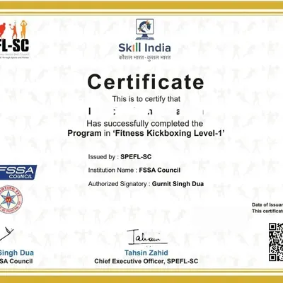 I am proud that our fitness kickboxing instructor course is now recognized by Skill India and FICCI. This is a huge step for us and adds great value for our certified instructors.