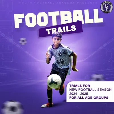 We are holding football trials for the new 2024-2025 season for all age groups. This is your chance to join a competitive team and benefit from progress tracking and consistent feedback.