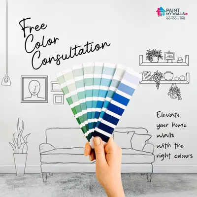 Elevate your home walls with the right colors. My free color consultation service is designed to help you unlock the perfect palette. My expert designers are ready to bring vibrancy and style to every room.