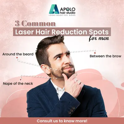 Laser hair reduction is not just for women. We provide precise grooming solutions for men who want to maintain a sharp, clean look. This includes defining beard lines, cleaning up the nape of the neck, and removing unwanted hair between the eyebrows for a polished appearance.