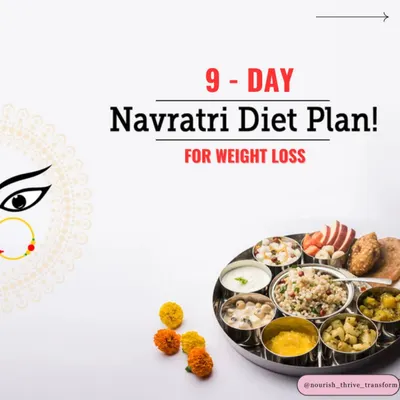 9-Day Navratri Diet Plan: Fasting for Navratri can be a great opportunity for a health reset. This is the cover for my free 9-day weight loss diet plan, designed to help you fast in a healthy, balanced way.