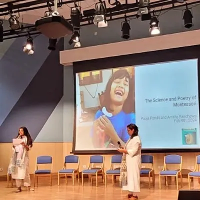 Presenting on "The Science and Poetry of Montessori" at a symposium at Azim Premji University. It is a joy to share our passion for early childhood education and the profound wisdom of the Montessori approach with a wider audience.