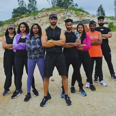 The Strong Nation squad, ready for an intense session. This program is less about dance and more about power, strength, and endurance, making it a fantastic option for corporate teams looking to build resilience.
