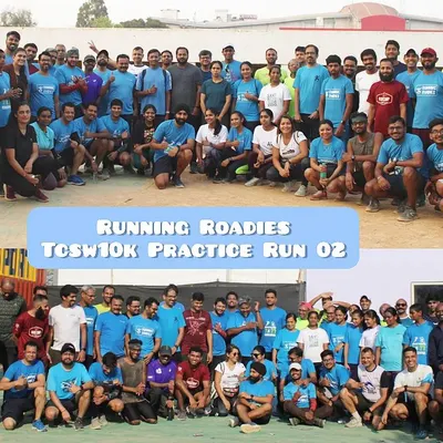 A collage from our second group practice run on the official TCSW10K route. With over 60 runners joining, the energy was high as we prepared together for the main event.