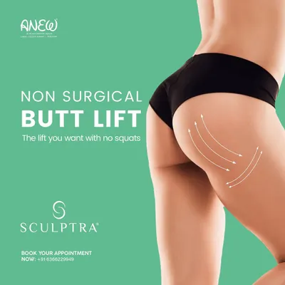 Get the lift you want with no squats required. We use FDA-approved Sculptra injections for our non-surgical butt lift, a procedure that adds natural-looking volume and perkiness by stimulating your body's own collagen production.
