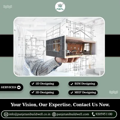 Your vision, our expertise. We offer comprehensive design services including 2D, 3D, BIM, and MEP designing to ensure every project is meticulously planned before construction begins.