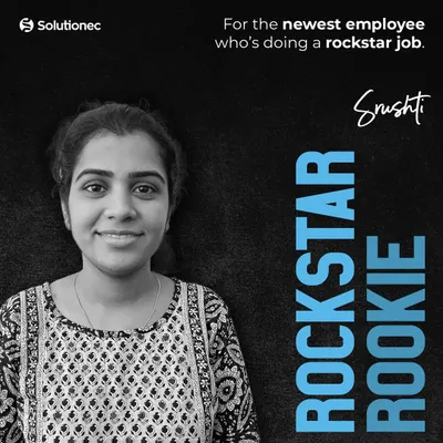 We celebrate Srushti, one of our "Rockstar Rookies" of 2024. This award recognizes the newest members of our team who are already making a significant impact with their excellent work.