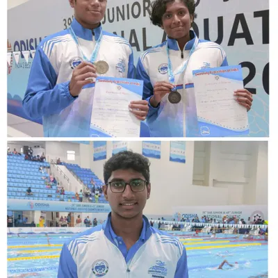 Congratulations to our national medal winners Vishwathan, Idhant, and Rithika. Their success in freestyle, backstroke, and butterfly events at the National Championships in Bhubaneshwar showcases the depth of talent on our team.