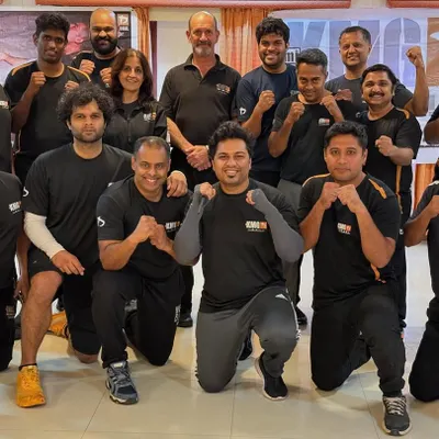 Our team of instructors and senior students with KMG founder Master Eyal Yanilov during his two-day expert training visit to Mumbai.
