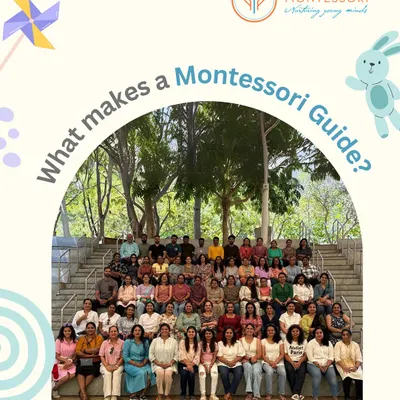 What makes a Montessori Guide? It starts with our dedicated and passionate team, pictured here, who are all committed to nurturing your child's growth.