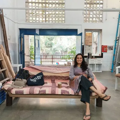 A quiet corner of my studio, a space for rest and reflection between creative sessions. I am so grateful to welcome you all to this new location in Deonar.