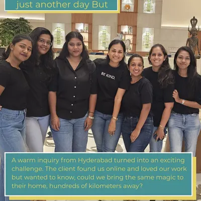 Our Hyderabad journey began with a warm inquiry from a client who found us online. They trusted us to bring our magic to their new home, hundreds of kilometers away, and we packed our tools and dreams, ready to deliver.