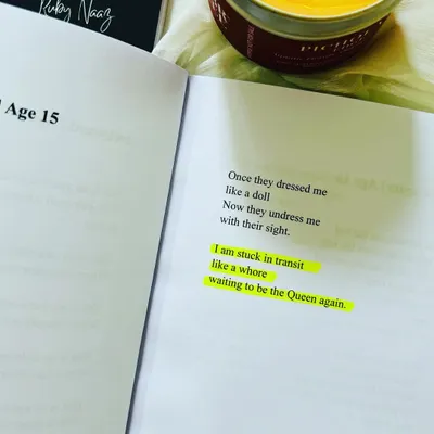 A glimpse into my book 'HER'. This poem, 'Stuck In Transit', speaks to the difficult transition from being seen as a doll to being undressed by sight, waiting to be the Queen again.