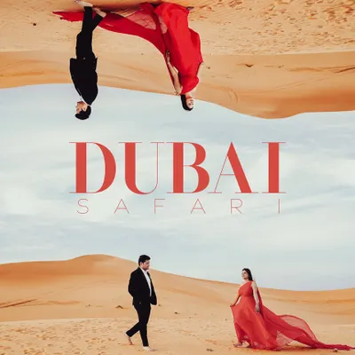 A creative and artistic composition from a Dubai desert safari shoot. I love playing with perspectives to create a truly unique and memorable pre-wedding photograph.