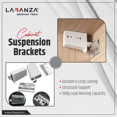 My cabinet suspension brackets provide durable, long-lasting structural support. With a 50kg load-bearing capacity, they are engineered to securely hold your wall-mounted cabinets.