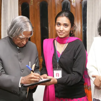 A cherished memory of meeting Dr. APJ Abdul Kalam and getting his autograph. Being in the presence of such a visionary leader was a life-changing experience that I will never forget.