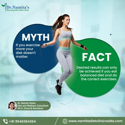 A very common myth is that you can't lose weight without intense exercise. The fact is, you can't out-train a bad diet. Desired results are only achieved when you combine a balanced diet with the right amount of physical activity.