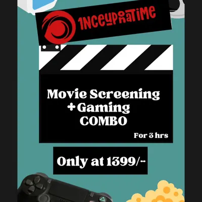 My Movie Screening and Gaming Combo is one of the most popular packages. For a flat price, you get three hours to switch between watching movies and playing PS4 games.