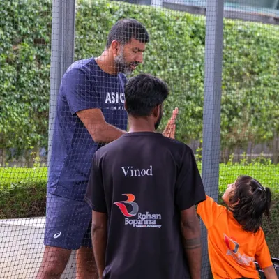Our founder, Rohan Bopanna, takes the time to interact with our players and coaches. This hands-on involvement creates a unique, motivational environment for everyone at the academy.