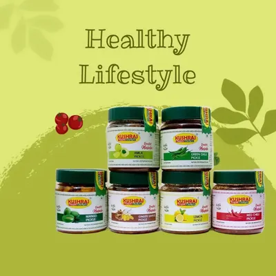 My pickles are a part of a healthy lifestyle as they are all-natural and made with wholesome ingredients. This graphic shows my popular varieties.