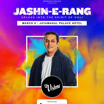 My artist poster for Jashn-E-Rang, the massive Holi festival by Swiggy SteppinOut. Playing for a crowd celebrating the festival of colors requires a special kind of high-energy, joyful set.
