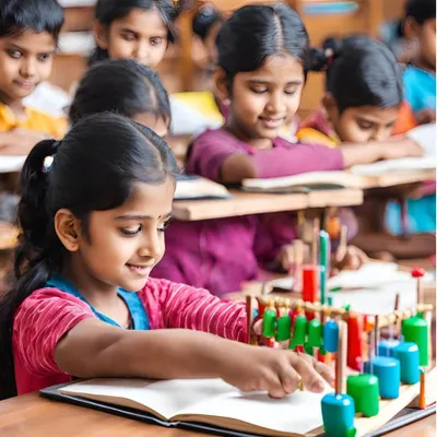 This is what a happy and focused learner looks like. In my class, children learn to use the abacus not as a tool, but as a way to visualize numbers, making complex calculations feel like a simple, engaging puzzle.