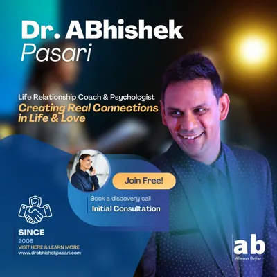 My work as a life and relationship coach is about creating real, lasting connections in life and love. This graphic invites you to book a free initial consultation to discover how we can work together to heal and strengthen your relationships.