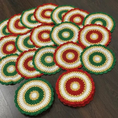 So grateful for my clients. This was a bulk order of 30 gorgeous centerpieces in festive colors, all ready to be delivered for an event.