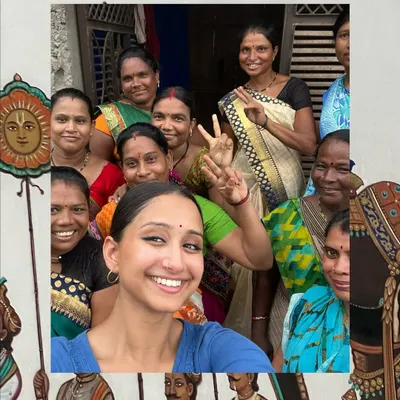 The best part of our retreats is the people we meet. This is a selfie with a group of incredibly warm and welcoming local women. These are the connections that make the experience so rich and memorable.