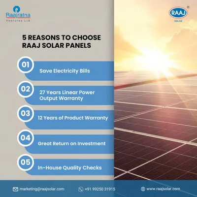 Here are five key reasons to choose our solar panels. From saving on electricity bills and a 27-year power output warranty to a great return on investment, we provide a solution you can trust.