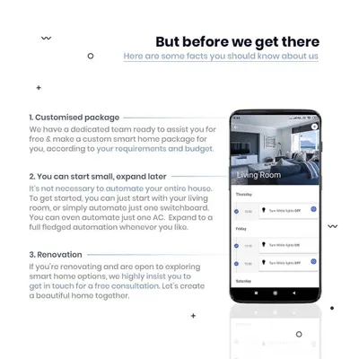 Before we get to the numbers, here are some key things to know. I offer customized packages, you can start small and expand later, and my system is perfect for both new homes and renovations.