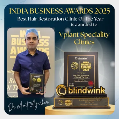 We are proud to be recognized as the 'Best Hair Restoration Clinic Of The Year 2025' by the India Business Awards. This award is a testament to our team's dedication to excellence and the transformative results we deliver.