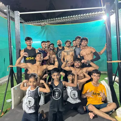The CaliGang flexing together after a powerful session. This is what our community is all about: strength, support, and family.